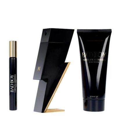 Carolina Herrera Bad Boy EDT  3 Piece Gift Set