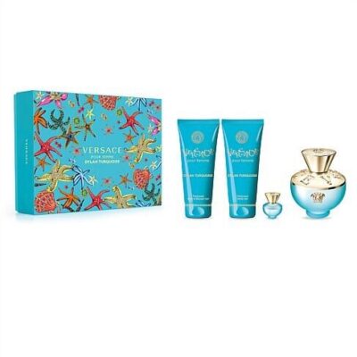 Versace Dylan Turquoise EDT  4 Piece Gift Set