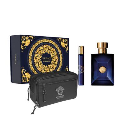 Versace Dylan Blue Pour Homme EDT  3 Piece Gift Set Trousse