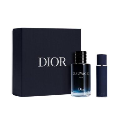 Dior Sauvage Parfum  Refillable and Travel Spray 2 Piece Gift Set