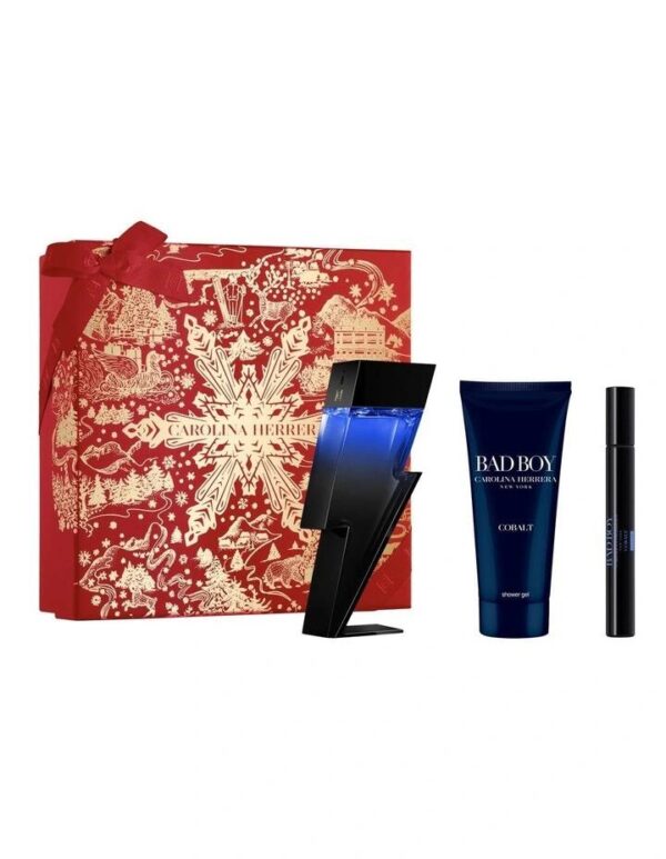 Carolina Herrera Bad Boy Cobalt EDP Elixir  3 Piece Gift Set