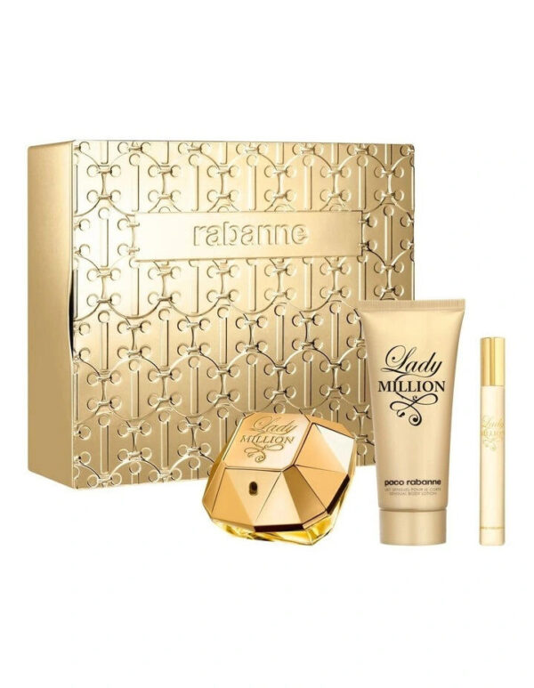 Rabanne Lady Million EDP  3 Piece Gift Set